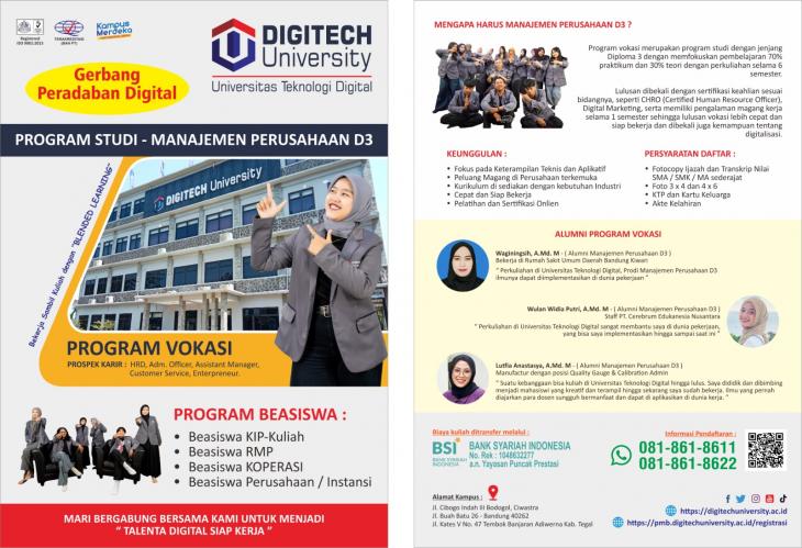 Raih Karier Cemerlang Bersama Manajemen Perusahaan D3 Universitas Teknologi Digital